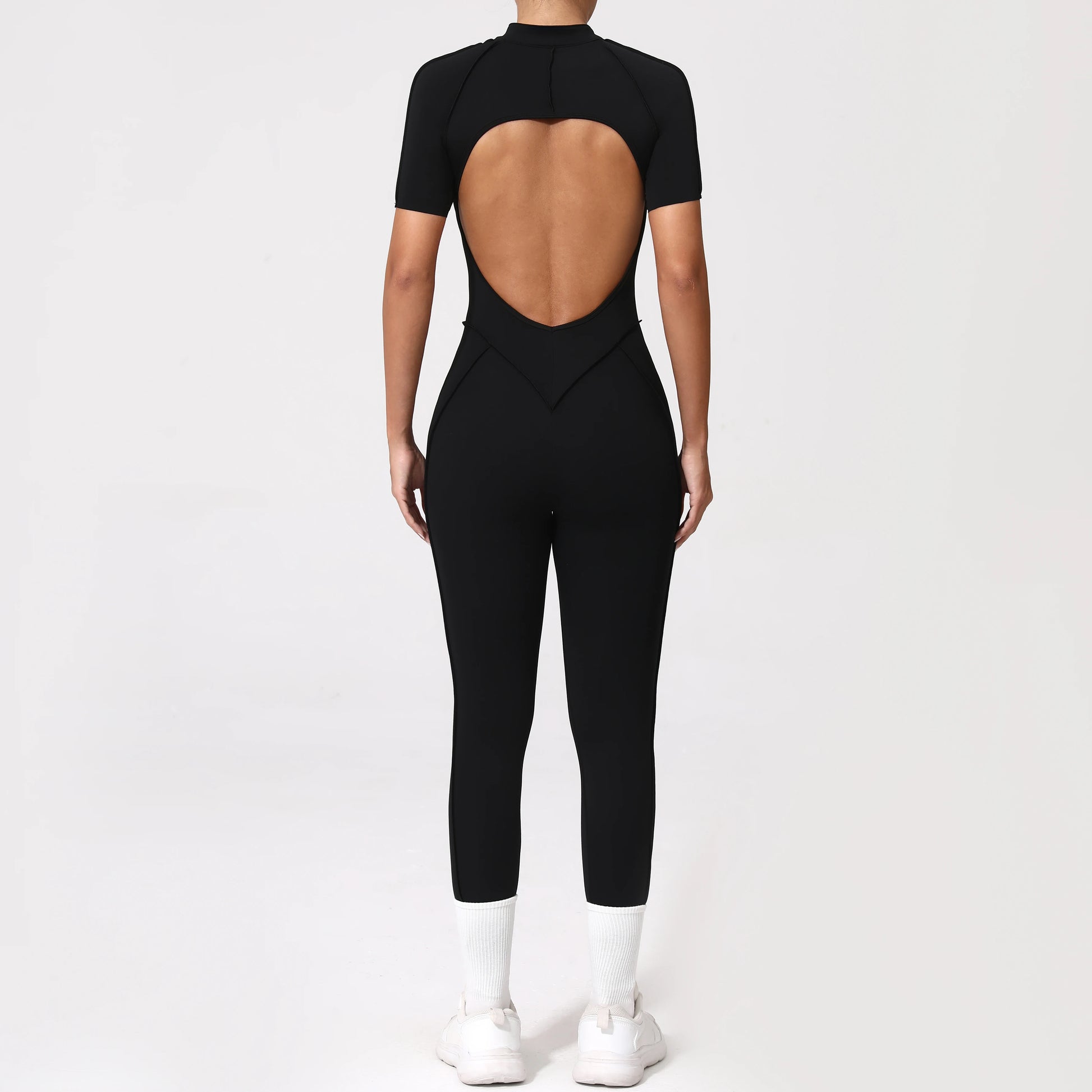 Backless Zip Jumpsuit-35