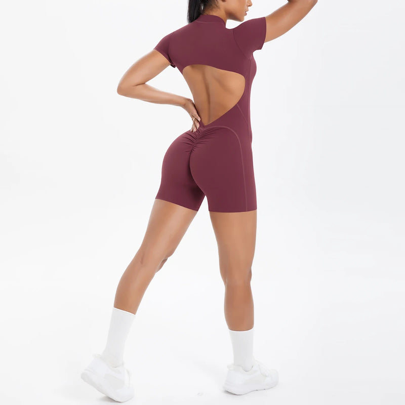 Backless Zip Jumpsuit-50