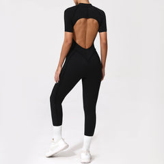Backless Zip Jumpsuit-34