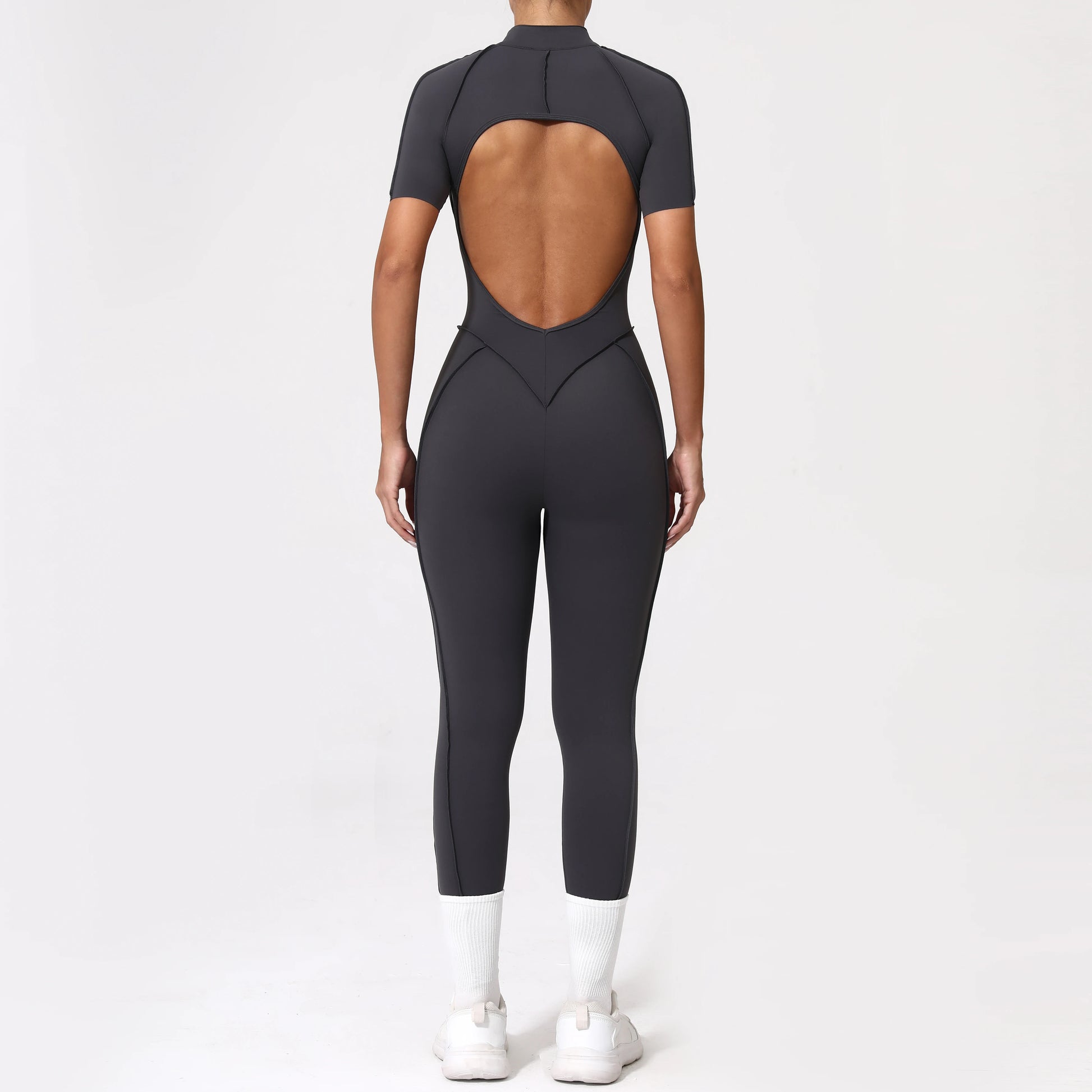 Backless Zip Jumpsuit-1