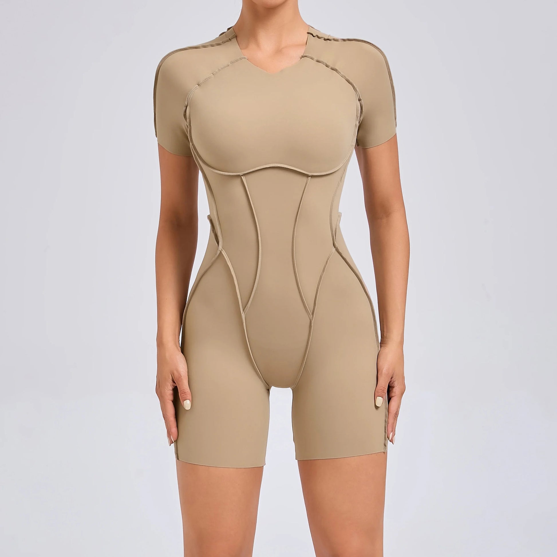 Backless Sculpt Romper-47