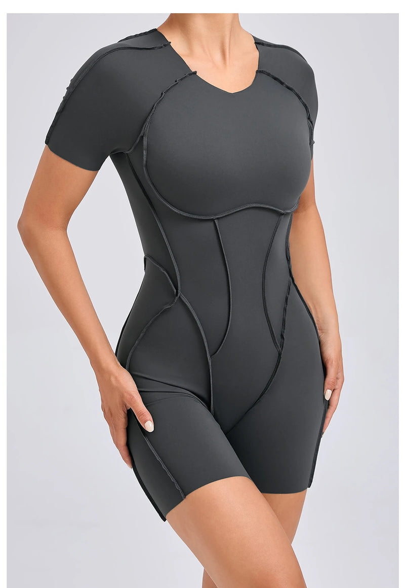 Backless Sculpt Romper-13