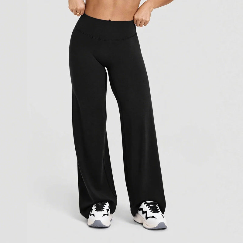High-Waist Flow Pants-3