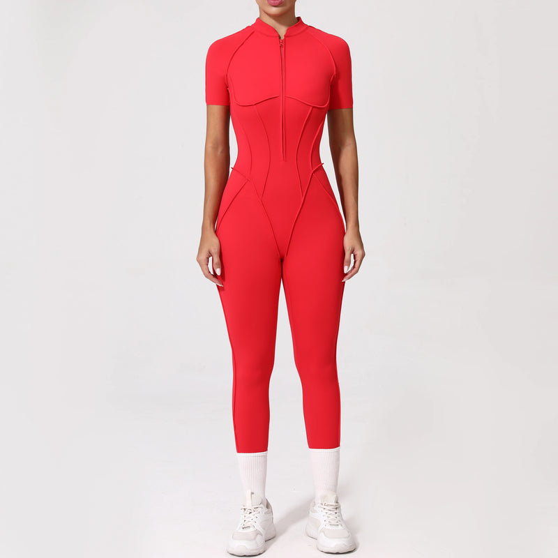 Backless Zip Jumpsuit-17