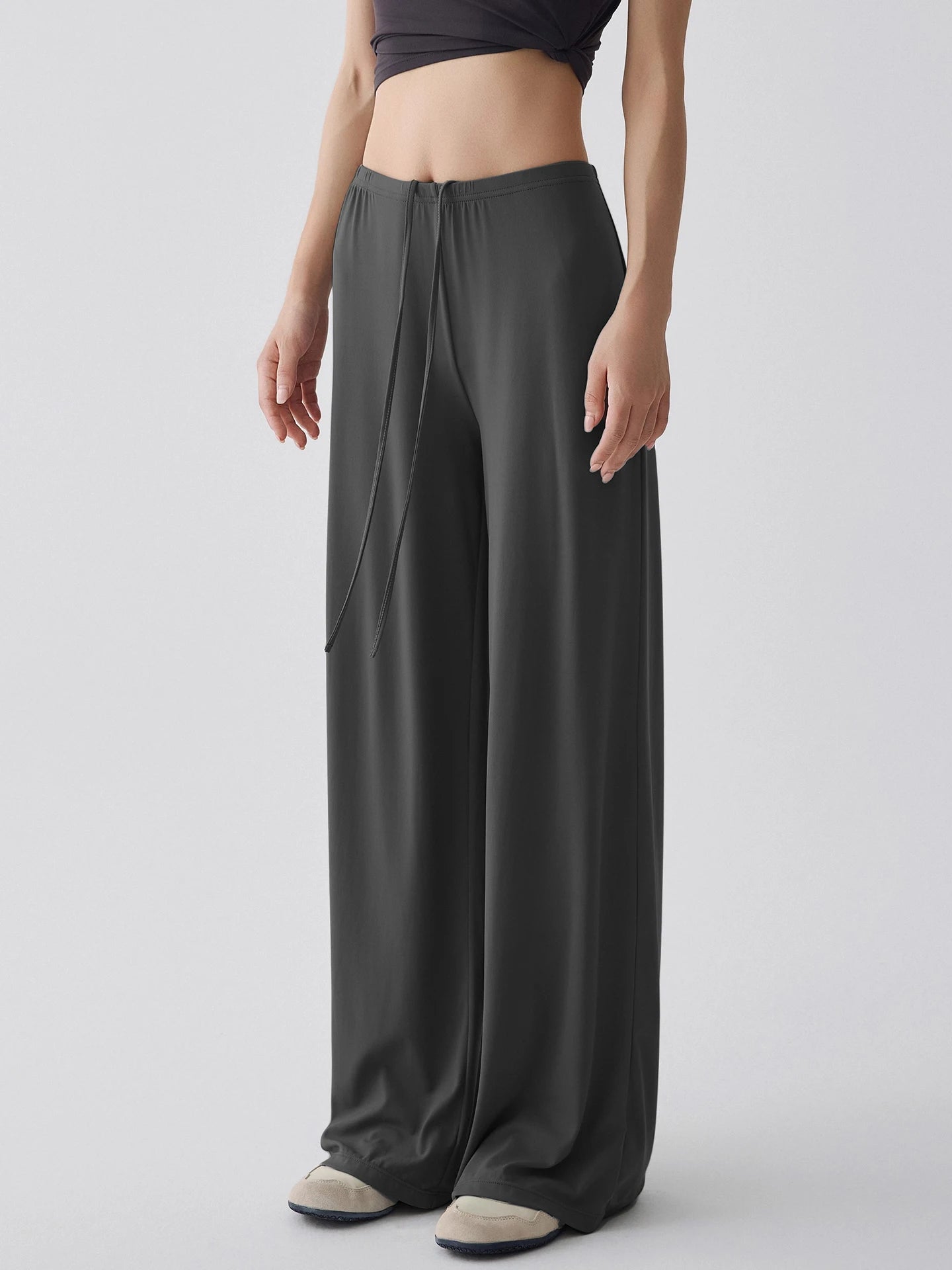 Waist Wide-Leg pants-17
