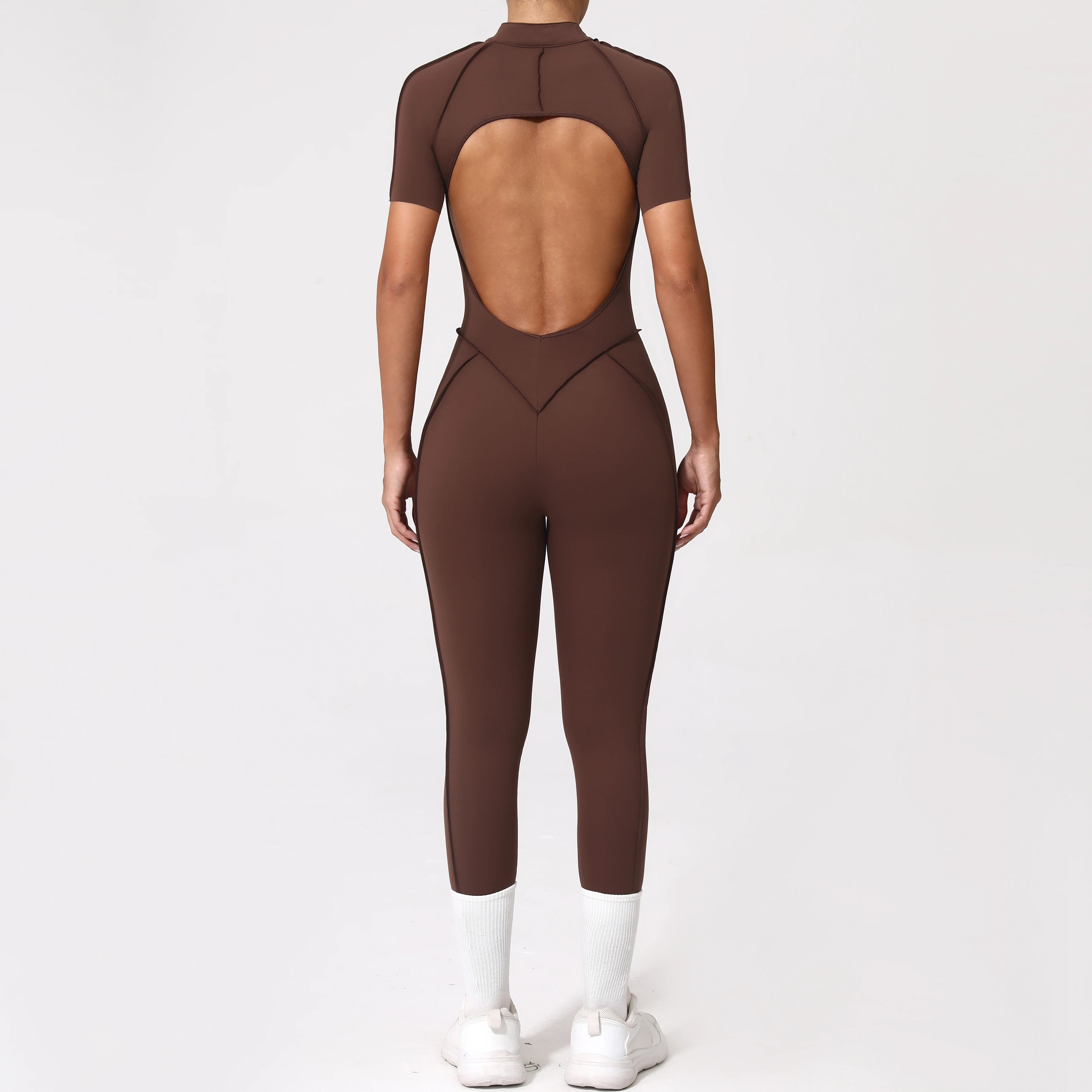 Backless Zip Jumpsuit-29