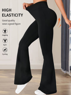 High-Waist Flared Leggings-6