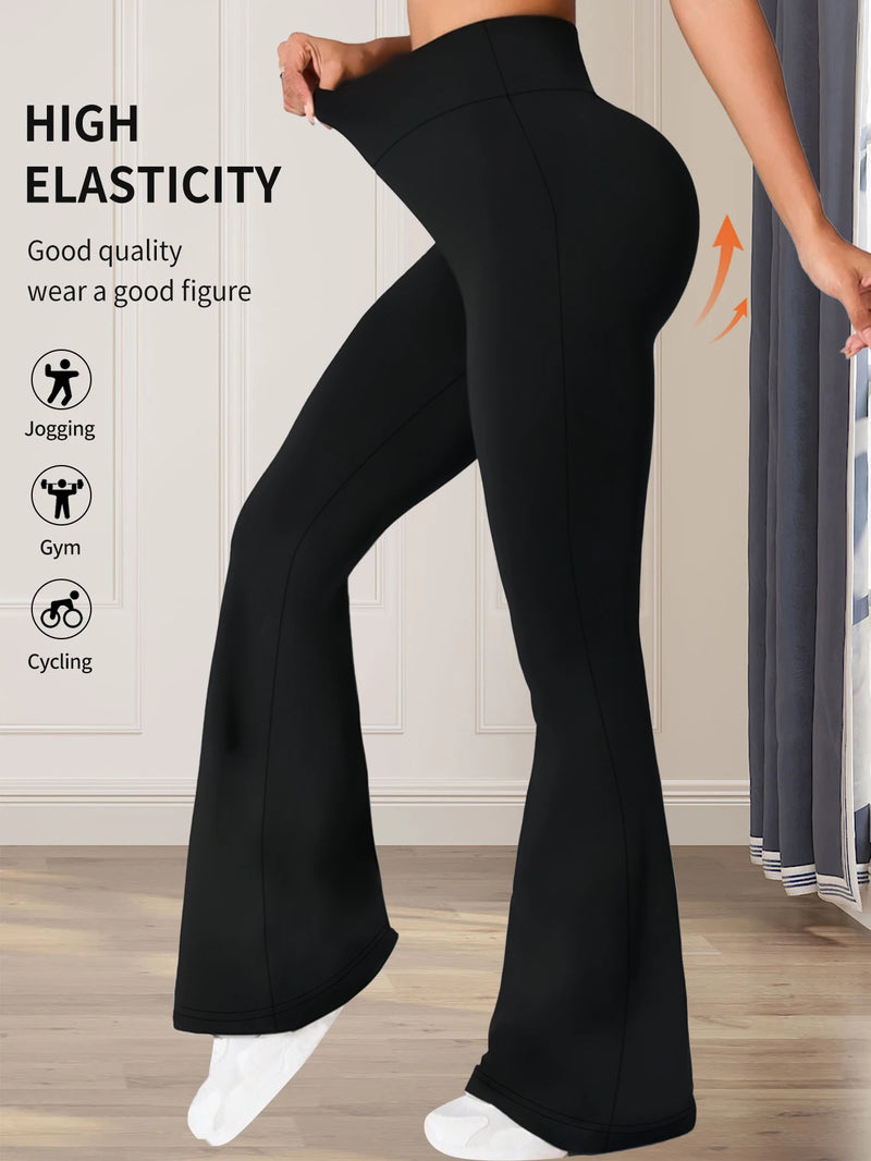 High-Waist Flared Leggings-6