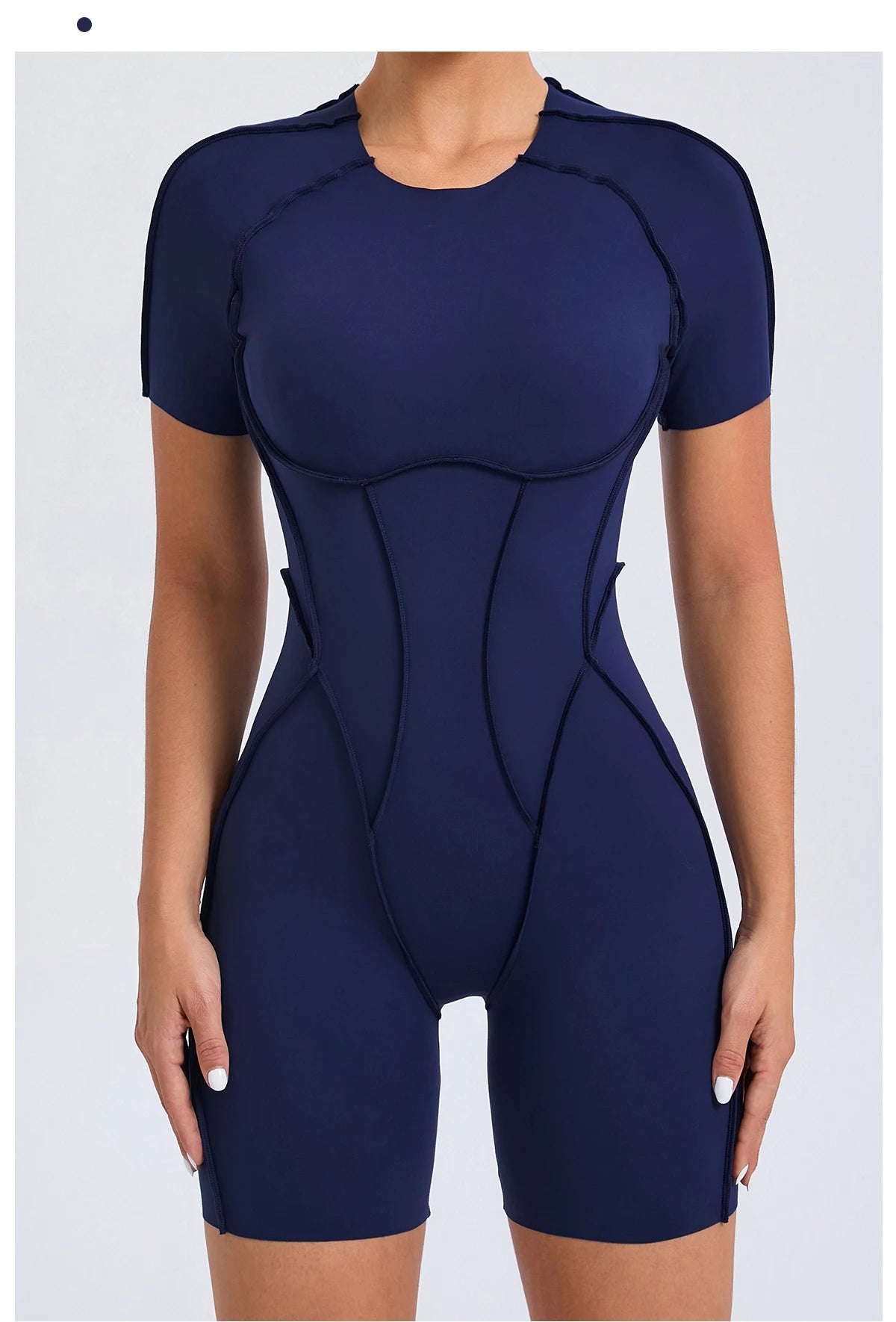 Backless Sculpt Romper-32