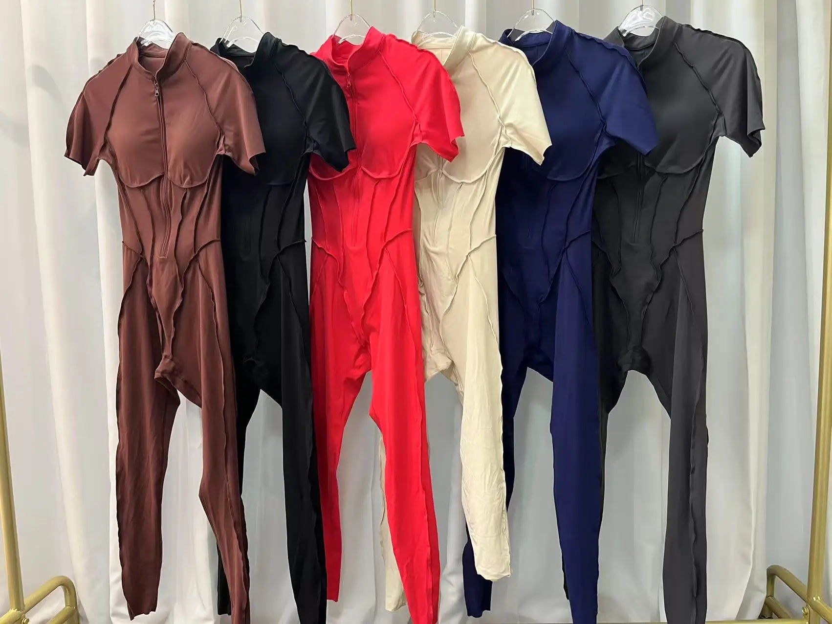 Backless Zip Jumpsuit-7