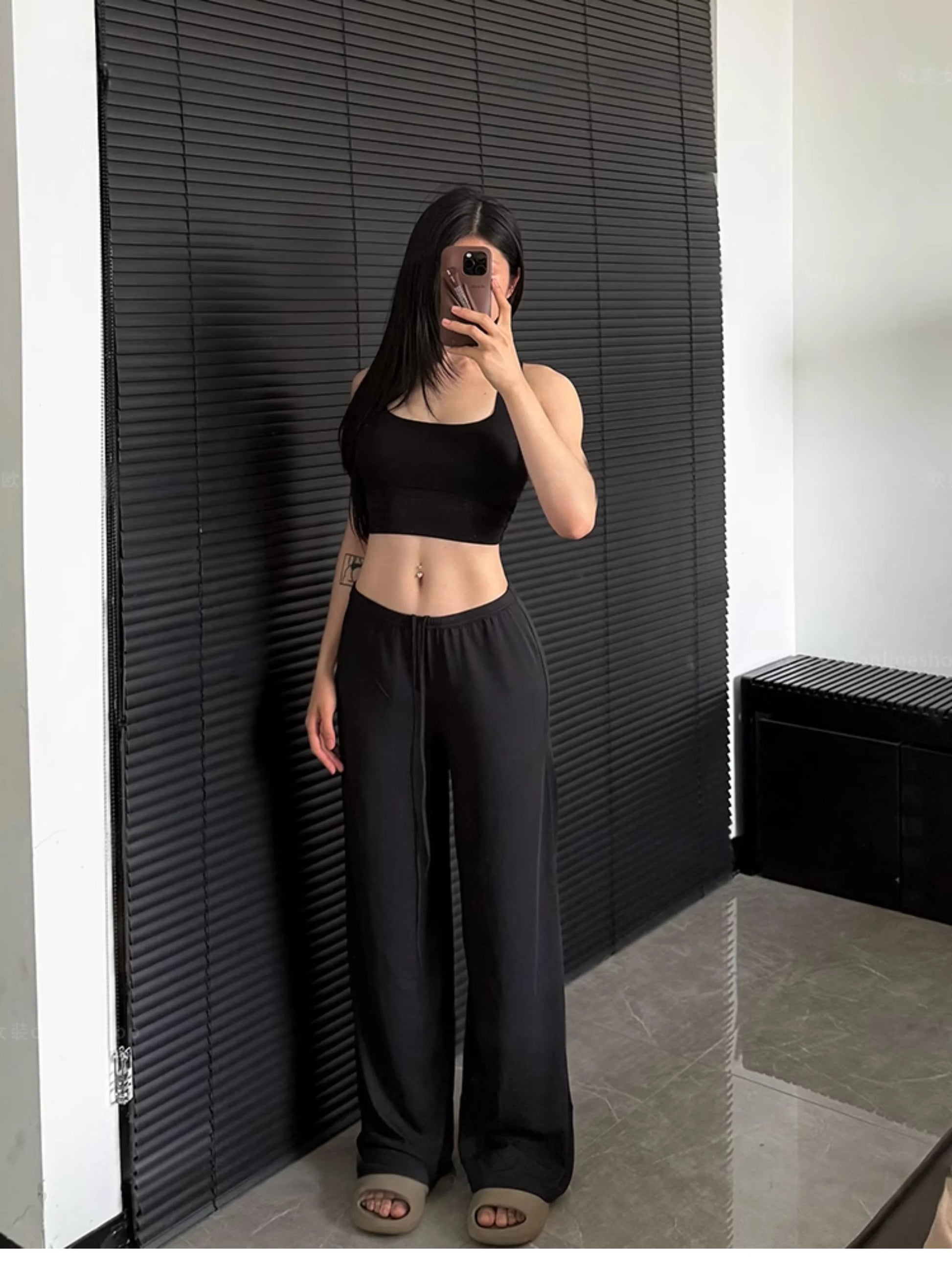 Waist Wide-Leg pants-5