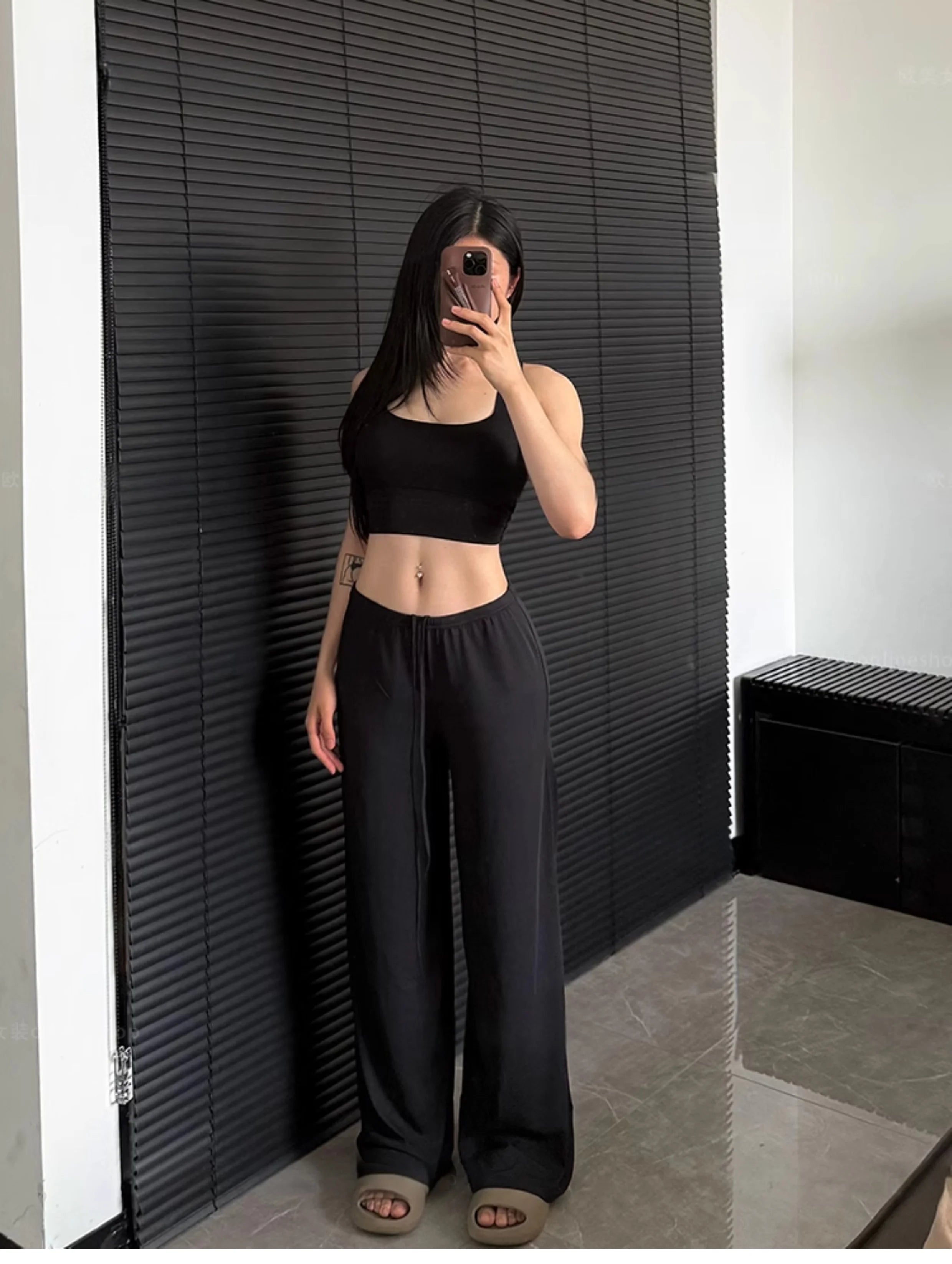 Waist Wide-Leg pants-5