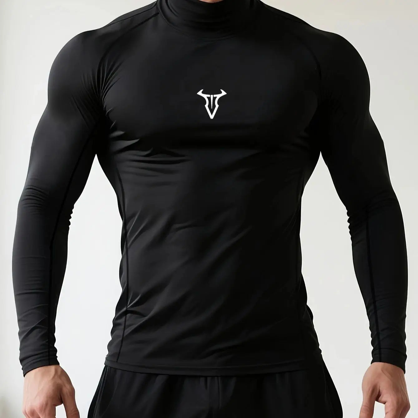 Compression Mock Neck Shirt-8