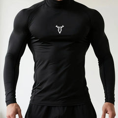 Compression Mock Neck Shirt-8