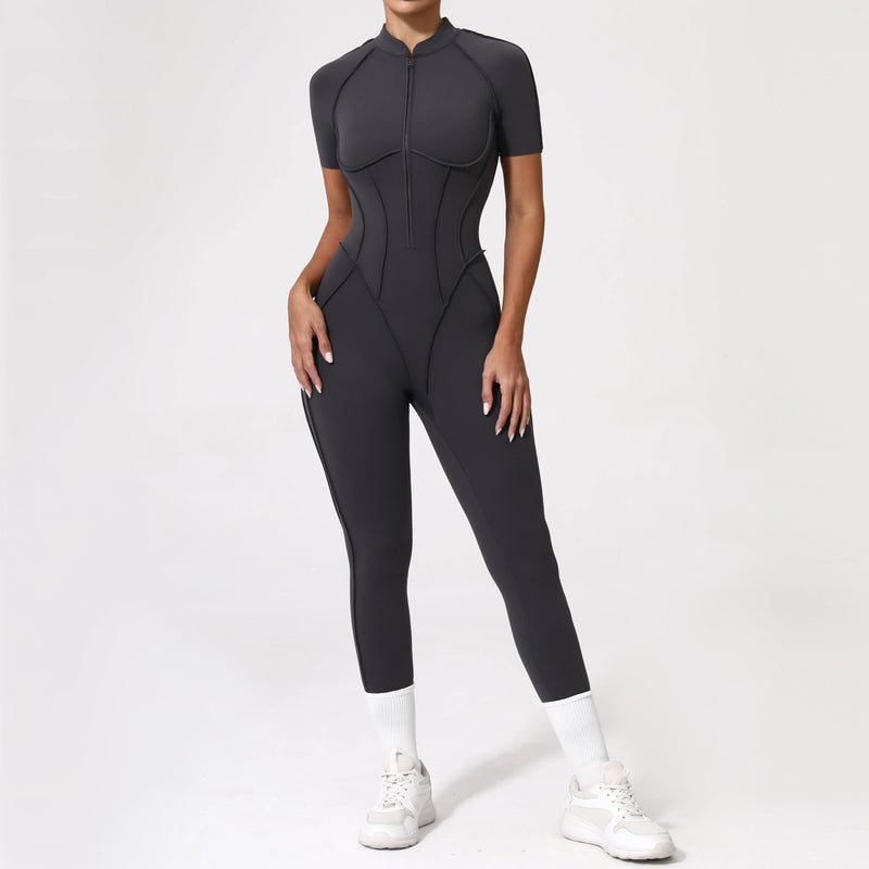 Backless Zip Jumpsuit-3