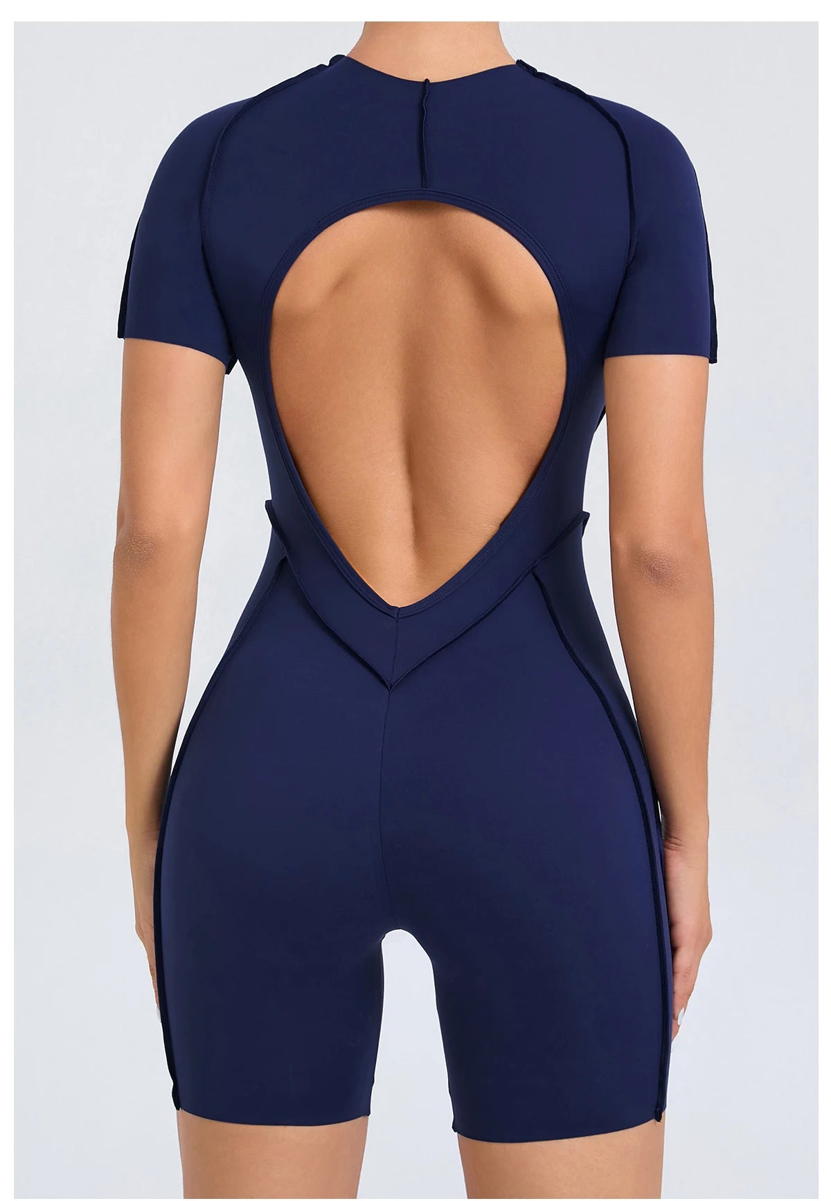 Backless Sculpt Romper-35