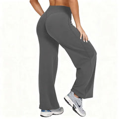 High-Waist Flow Pants-11