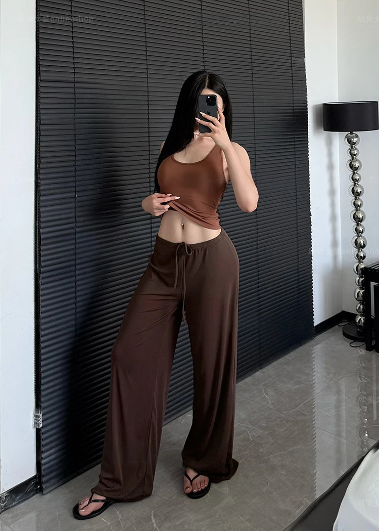Waist Wide-Leg pants-4