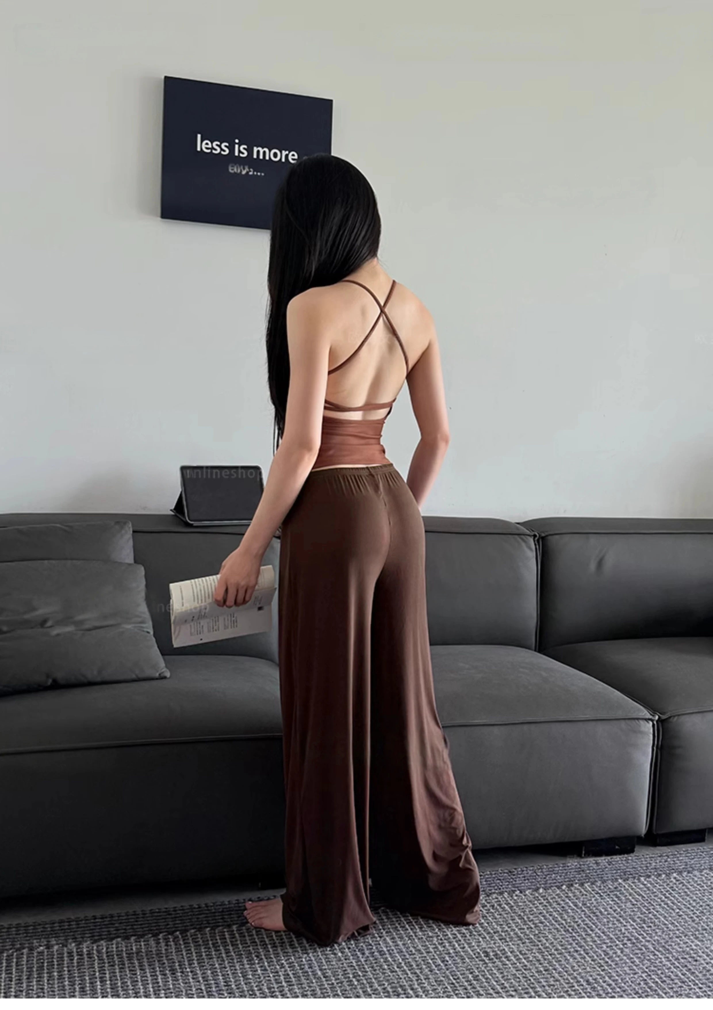 Waist Wide-Leg pants-14