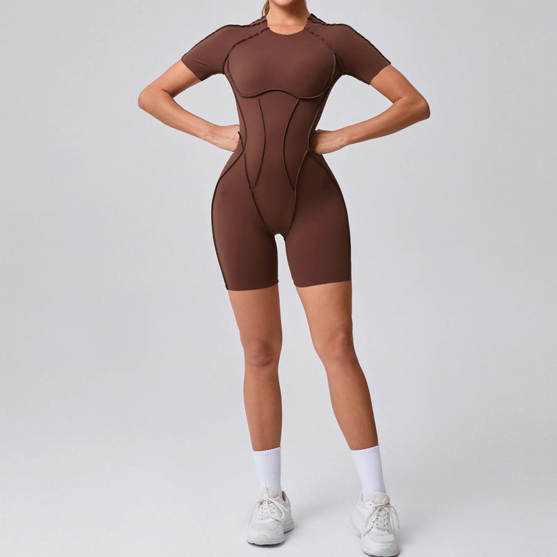 Backless Sculpt Romper-6