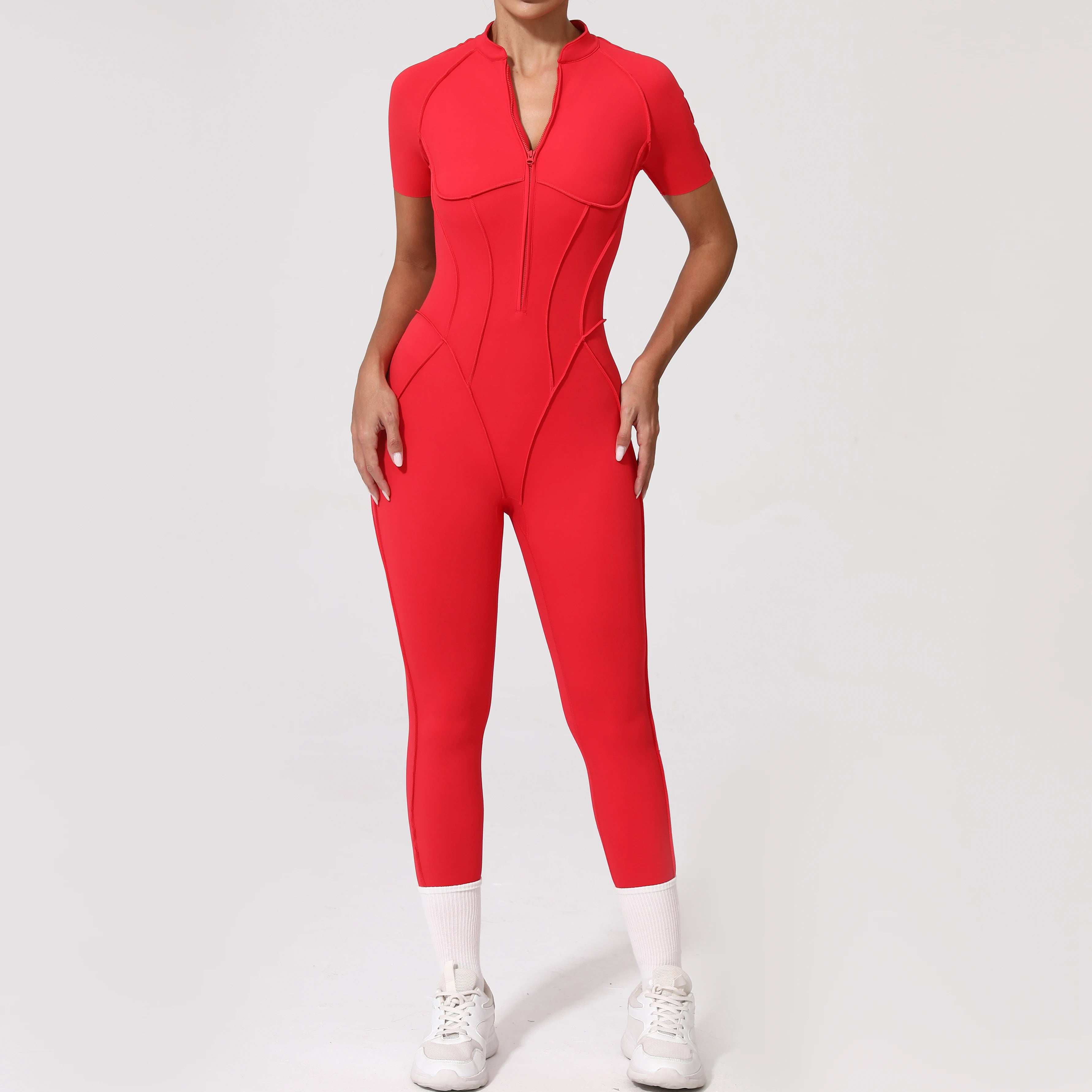 Backless Zip Jumpsuit-38