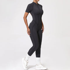 Backless Zip Jumpsuit-4