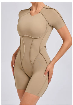 Backless Sculpt Romper-37
