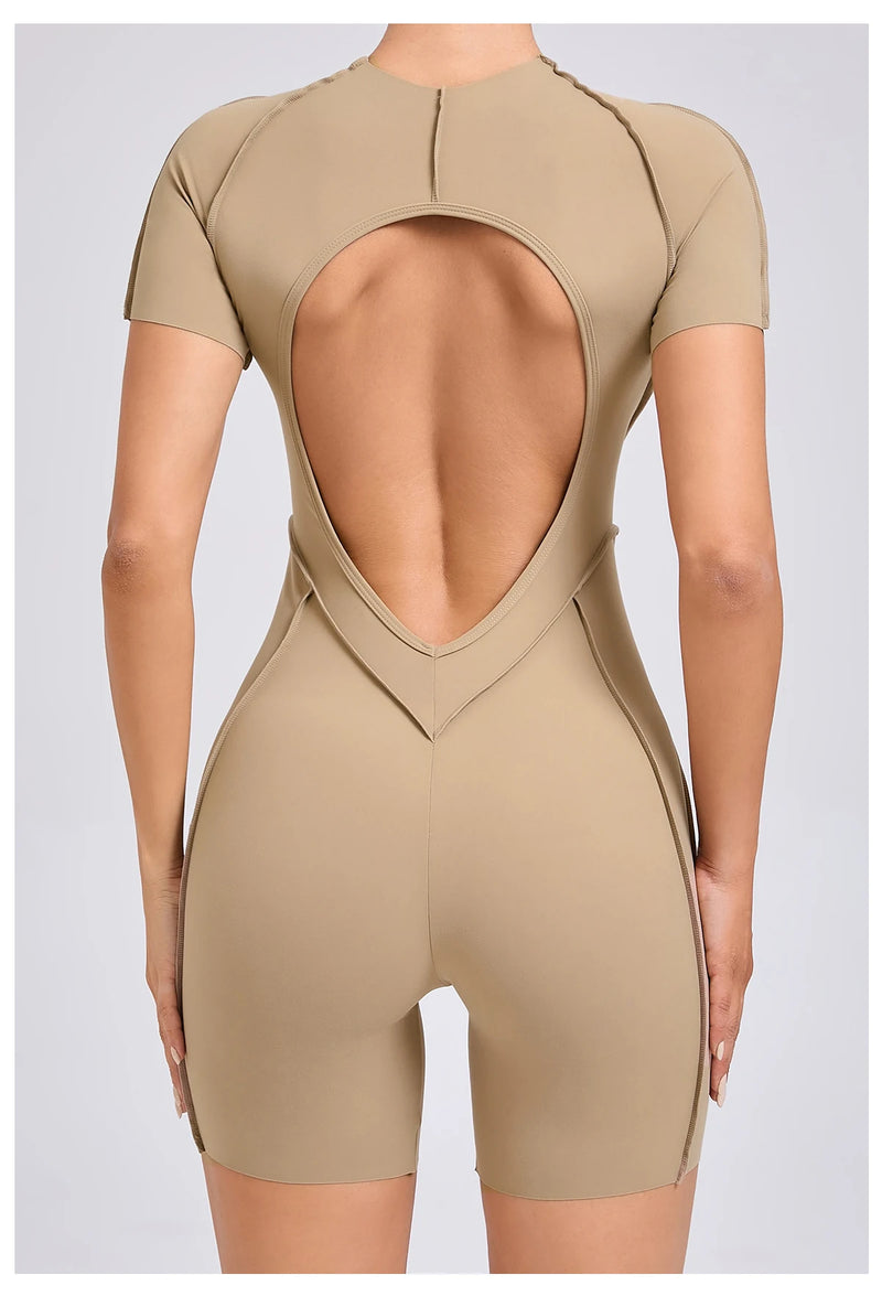 Backless Sculpt Romper-39