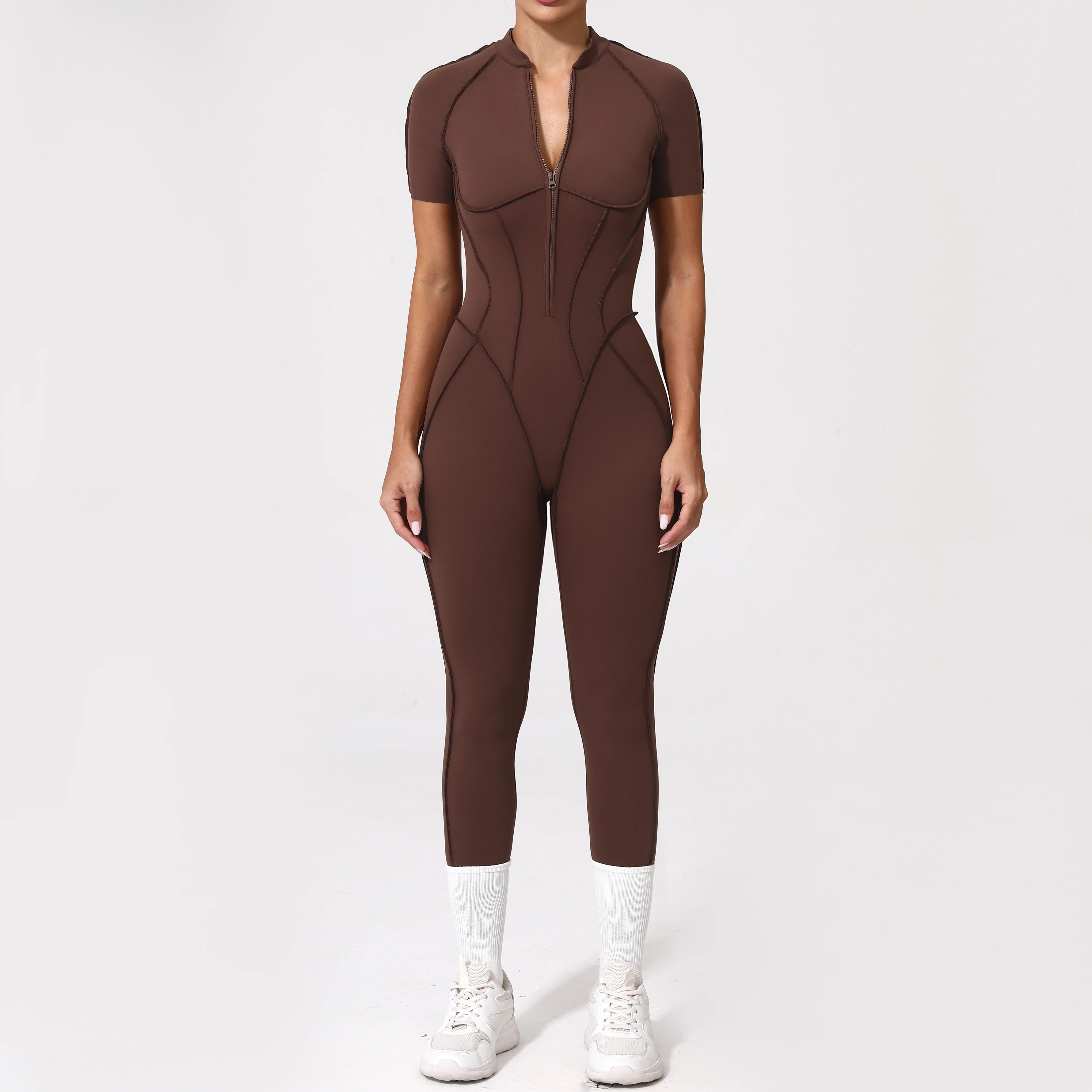 Backless Zip Jumpsuit-24
