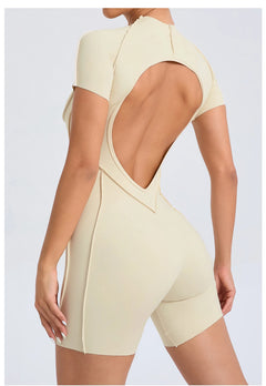 Backless Sculpt Romper-18