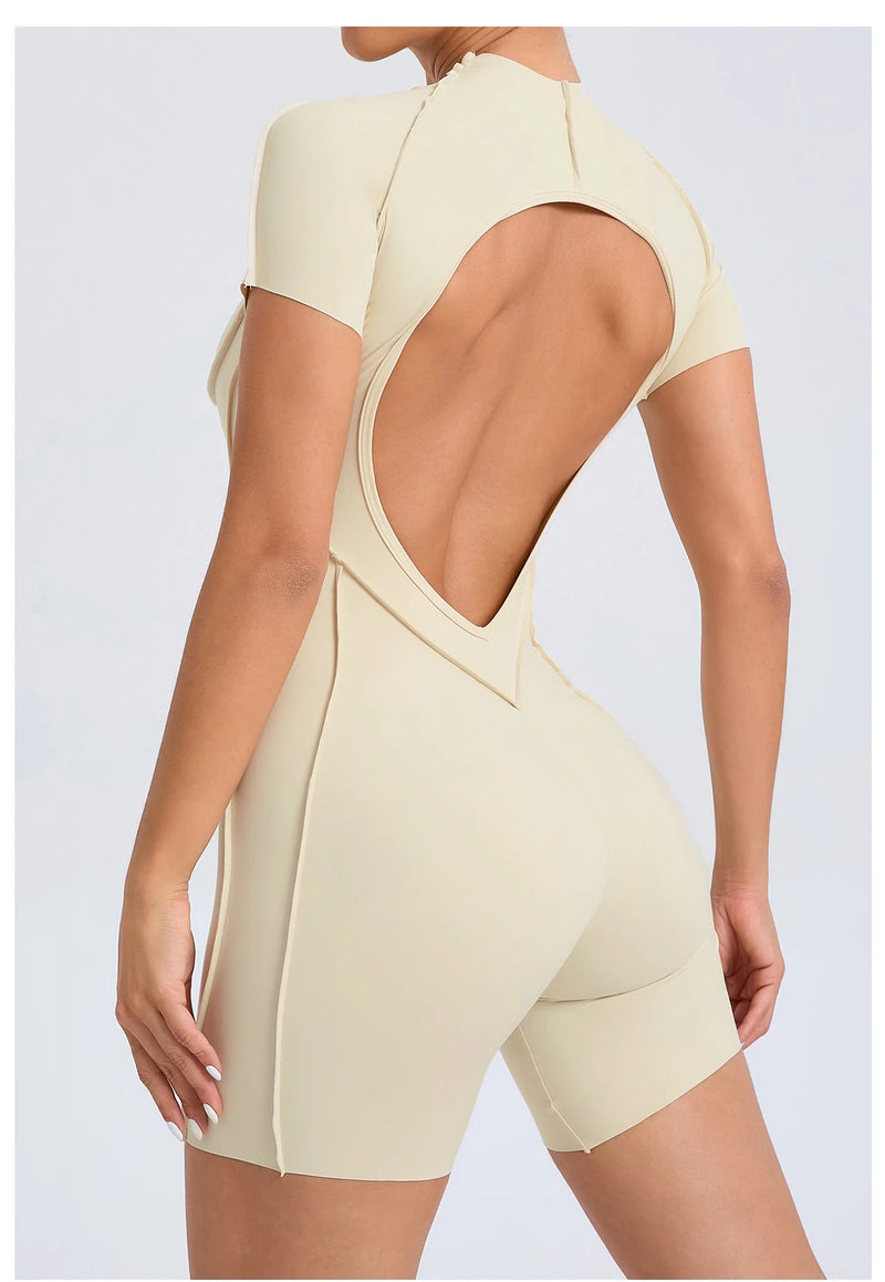 Backless Sculpt Romper-18
