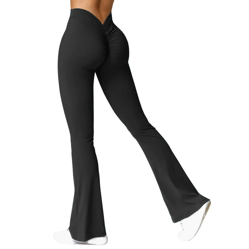 V-Back Flared Legging-11