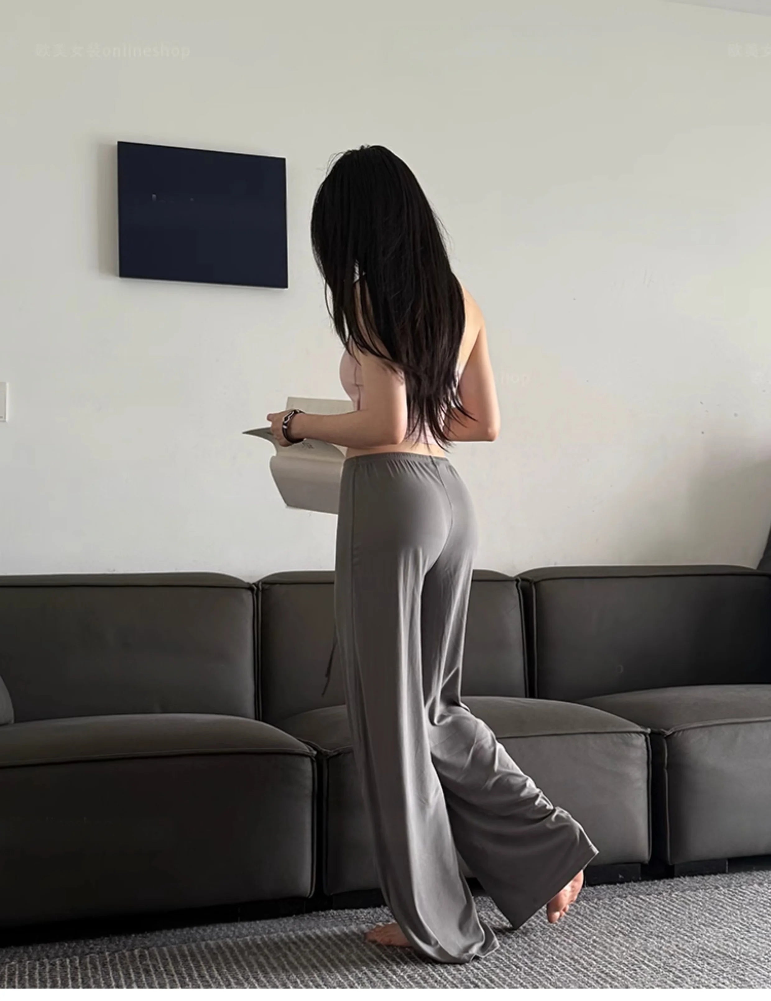 Waist Wide-Leg pants-10