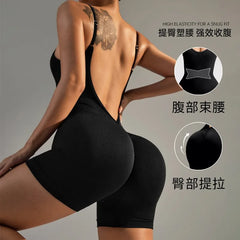 Cross Back Romper-22