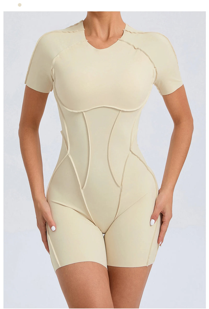 Backless Sculpt Romper-16