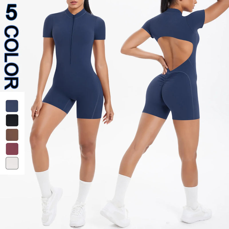 Backless Zip Jumpsuit-1