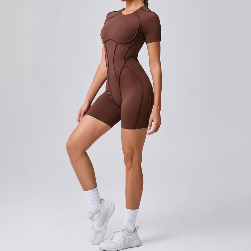 Backless Sculpt Romper-5