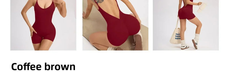 Cross Back Romper-18