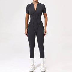 Backless Zip Jumpsuit-2