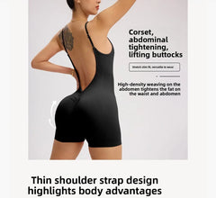 Cross Back Romper-11
