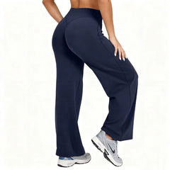 High-Waist Flow Pants-15