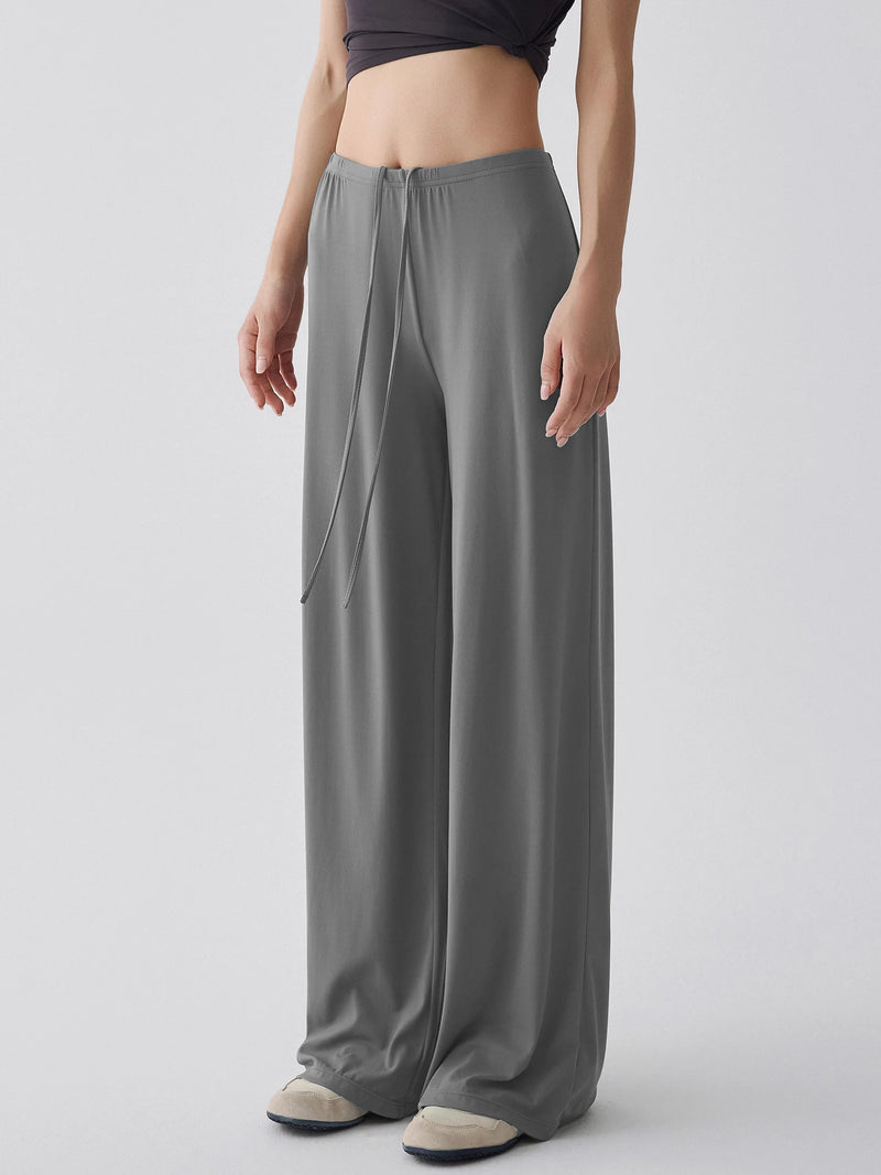 Waist Wide-Leg pants-19