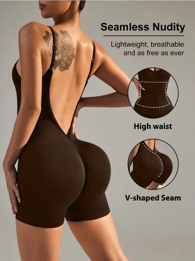 Cross Back Romper-6