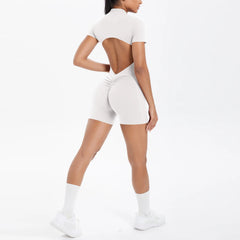 Backless Zip Jumpsuit-13