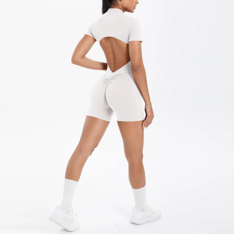 Backless Zip Jumpsuit-13