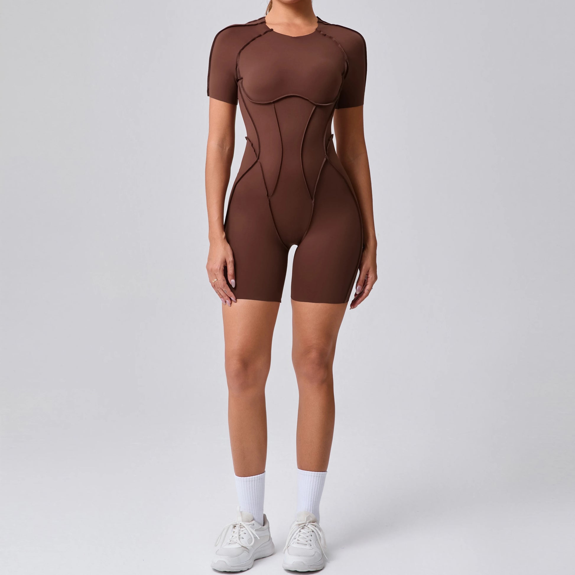 Backless Sculpt Romper-1