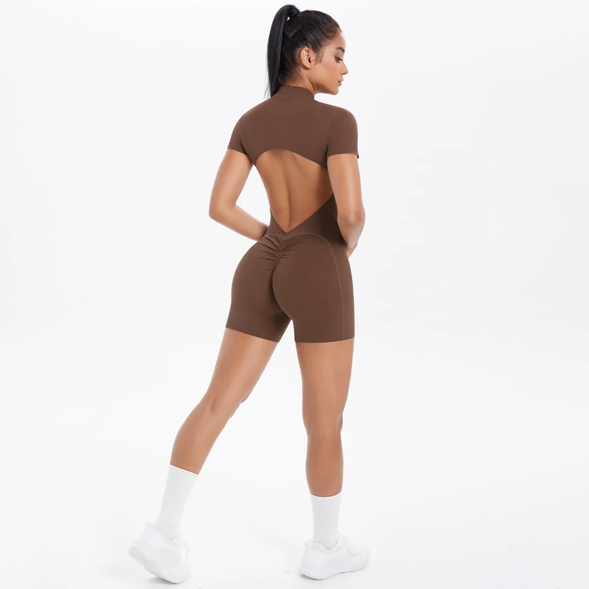 Backless Zip Jumpsuit-3