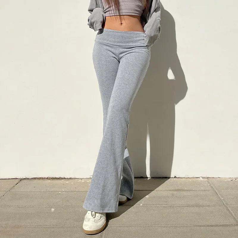 Flare Pants Y2K Slim-15