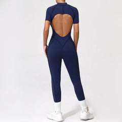 Backless Zip Jumpsuit-16