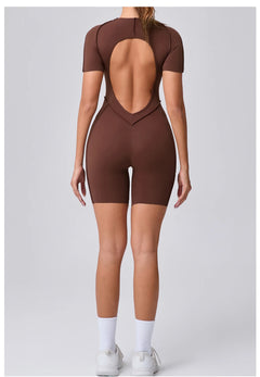 Backless Sculpt Romper-43